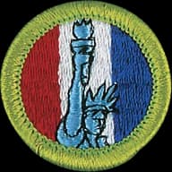 American Heritage merit badge emblem