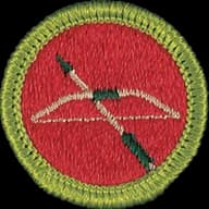 Archery merit badge emblem