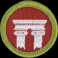 Architecture merit badge emblem