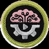Artificial Intelligence merit badge emblem