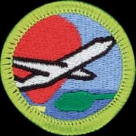Aviation merit badge emblem