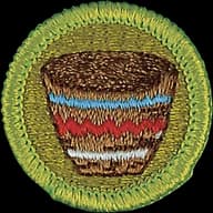 Basketry merit badge emblem