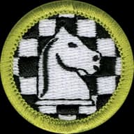 Chess merit badge emblem