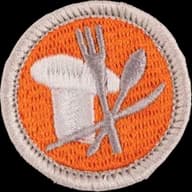 Cooking merit badge emblem