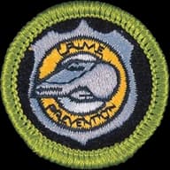 Crime Prevention merit badge emblem