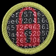 Cybersecurity merit badge emblem