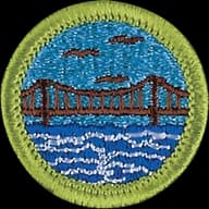 Engineering merit badge emblem