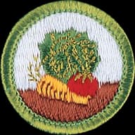 Gardening merit badge emblem