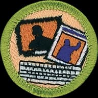 Journalism merit badge emblem