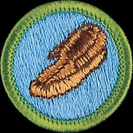 Leatherwork merit badge emblem