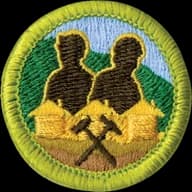 Mining in Society merit badge emblem