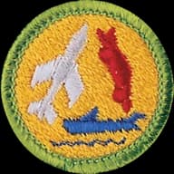 Model Design and Building merit badge emblem