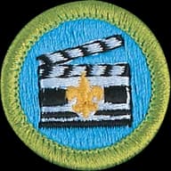 Moviemaking merit badge emblem
