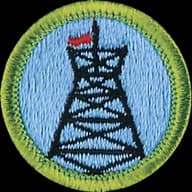 Pioneering merit badge emblem