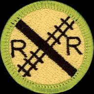 Railroading merit badge emblem