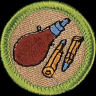 Rifle Shooting merit badge emblem