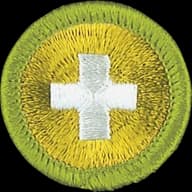 Safety merit badge emblem