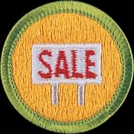 Salesmanship merit badge emblem