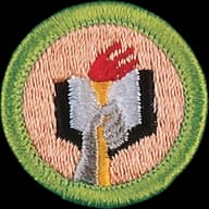 Scholarship merit badge emblem