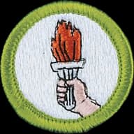 Sports merit badge emblem
