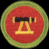 Surveying merit badge emblem