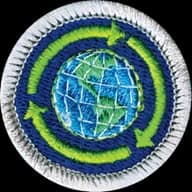 Sustainability merit badge emblem