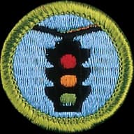 Traffic Safety merit badge emblem
