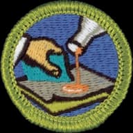 Composite Materials merit badge emblem