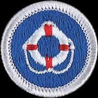 Lifesaving merit badge emblem