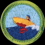 Motorboating merit badge emblem