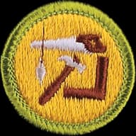 Woodwork merit badge emblem